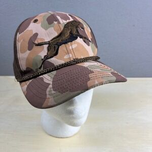 Paramount Outdoors Duck Camo Trucker Hat Hunting Dog Embroidered Snapback Brown